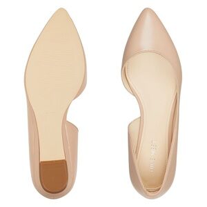 Nine West Saige Nude d’Orsay Flats | Pointed Toe Classic Neutral NWOT